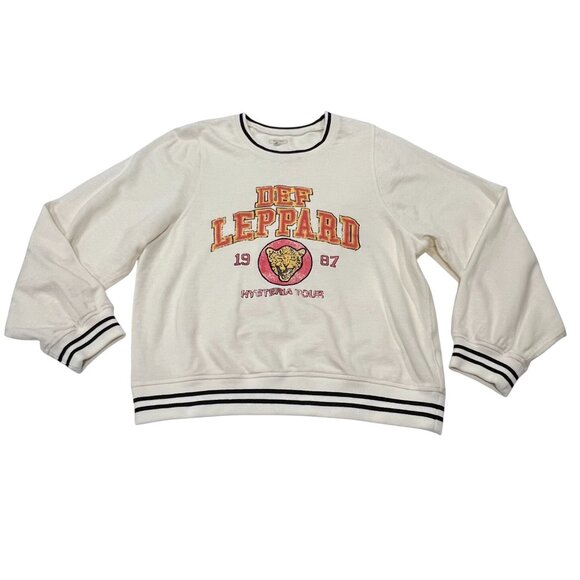 Pilcro Def Leppard Varsity Sweatshirt, M - Picture 9 of 11